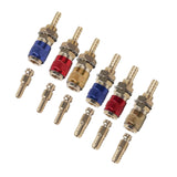 Maxbell Brass Welding Torch Quick Connector Fitting Fast Connection of Water or Gas Blue 6mm