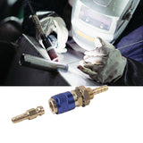 Maxbell Brass Welding Torch Quick Connector Fitting Fast Connection of Water or Gas Blue 6mm