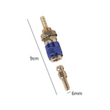 Maxbell Brass Welding Torch Quick Connector Fitting Fast Connection of Water or Gas Blue 6mm