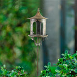 Maxbell Rainproof Standing Bird Feeder Feeding Bird Feeding Station for Yard Decor