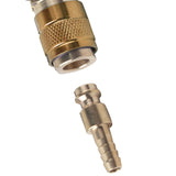 Maxbell Brass Welding Torch Quick Connector Fitting Fast Connection of Water or Gas Yellow 6mm