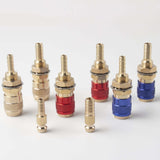 Maxbell Brass Welding Torch Quick Connector Fitting Fast Connection of Water or Gas Yellow 6mm