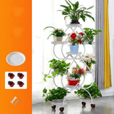 Maxbell Plant Stand Metal Display Holder with 4 Pulley Home Decor for Planter Rack