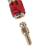 Maxbell Brass Welding Torch Quick Connector Fitting Fast Connection of Water or Gas Red 6mm