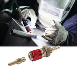 Maxbell Brass Welding Torch Quick Connector Fitting Fast Connection of Water or Gas Red 6mm