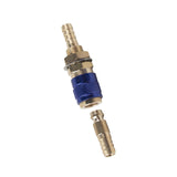 Maxbell Brass Welding Torch Quick Connector Fitting Fast Connection of Water or Gas Blue 8mm