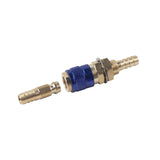 Maxbell Brass Welding Torch Quick Connector Fitting Fast Connection of Water or Gas Blue 8mm