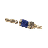 Maxbell Brass Welding Torch Quick Connector Fitting Fast Connection of Water or Gas Blue 8mm