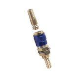 Maxbell Brass Welding Torch Quick Connector Fitting Fast Connection of Water or Gas Blue 8mm