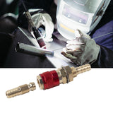Maxbell Brass Welding Torch Quick Connector Fitting Fast Connection of Water or Gas Red 8mm