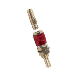 Maxbell Brass Welding Torch Quick Connector Fitting Fast Connection of Water or Gas Red 8mm