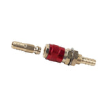 Maxbell Brass Welding Torch Quick Connector Fitting Fast Connection of Water or Gas Red 8mm