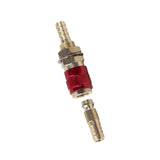 Maxbell Brass Welding Torch Quick Connector Fitting Fast Connection of Water or Gas Red 8mm