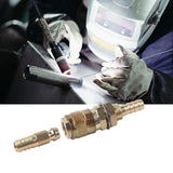 Maxbell Brass Welding Torch Quick Connector Fitting Fast Connection of Water or Gas Yellow 8mm