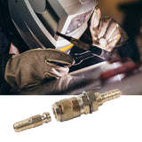 Maxbell Brass Welding Torch Quick Connector Fitting Fast Connection of Water or Gas Yellow 8mm