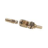 Maxbell Brass Welding Torch Quick Connector Fitting Fast Connection of Water or Gas Yellow 8mm