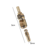 Maxbell Brass Welding Torch Quick Connector Fitting Fast Connection of Water or Gas Yellow 8mm