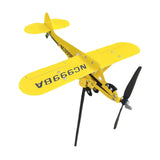 Maxbell Iron Airplane Weathervane Aircraft Weather Vane for Garden Patio Decoration S