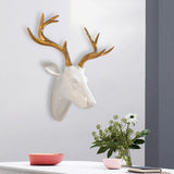 Maxbell Deer Head Decoration Housewarming Gifts Ornaments for Hotel Porch Bedroom