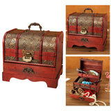 Maxbell Chinese Style Wooden Jewelry Box with Drawer Dresser Ornaments Style B