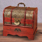 Maxbell Chinese Style Wooden Jewelry Box with Drawer Dresser Ornaments Style B