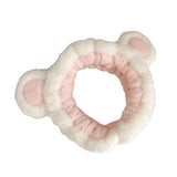 Maxbell Fleece Plush Headband Spa Hairband for Girls Skincare Makeup White