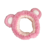 Maxbell Fleece Plush Headband Spa Hairband for Girls Skincare Makeup Pink