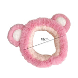 Maxbell Fleece Plush Headband Spa Hairband for Girls Skincare Makeup Pink