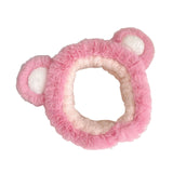 Maxbell Fleece Plush Headband Spa Hairband for Girls Skincare Makeup Pink