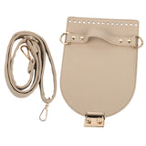 Maxbell PU Leather Bag Cover Shoulder Strap Hand Woven for Weaving Bags Purse Making Khaki