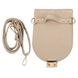 Maxbell PU Leather Bag Cover Shoulder Strap Hand Woven for Weaving Bags Purse Making Khaki
