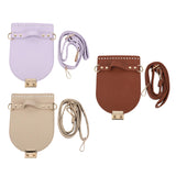 Maxbell PU Leather Bag Cover Shoulder Strap Hand Woven for Weaving Bags Purse Making Purple