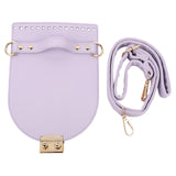 Maxbell PU Leather Bag Cover Shoulder Strap Hand Woven for Weaving Bags Purse Making Purple