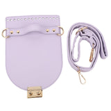 Maxbell PU Leather Bag Cover Shoulder Strap Hand Woven for Weaving Bags Purse Making Purple