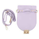 Maxbell PU Leather Bag Cover Shoulder Strap Hand Woven for Weaving Bags Purse Making Purple