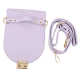 Maxbell PU Leather Bag Cover Shoulder Strap Hand Woven for Weaving Bags Purse Making Purple