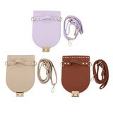 Maxbell PU Leather Bag Cover Shoulder Strap Hand Woven for Weaving Bags Purse Making Purple