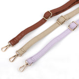 Maxbell PU Leather Bag Cover Shoulder Strap Hand Woven for Weaving Bags Purse Making Red