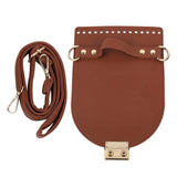 Maxbell PU Leather Bag Cover Shoulder Strap Hand Woven for Weaving Bags Purse Making Red