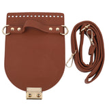 Maxbell PU Leather Bag Cover Shoulder Strap Hand Woven for Weaving Bags Purse Making Red