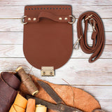 Maxbell PU Leather Bag Cover Shoulder Strap Hand Woven for Weaving Bags Purse Making Red