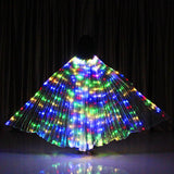 Maxbell LED Belly Dance Wings with Telescopic Sticks Large for Carnival Adult Women