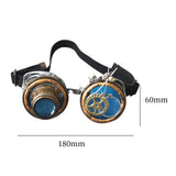 Maxbell Fashion Steampunk Goggles Eyewear Men Props Punk Colored Glasses