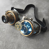 Maxbell Fashion Steampunk Goggles Eyewear Men Props Punk Colored Glasses