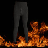 Maxbell Men's Thermal Pants Long Johns Bottom Fleece Lined Leggings Men Tights Gray