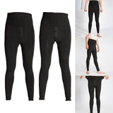 Maxbell Men's Thermal Pants Long Johns Bottom Fleece Lined Leggings Men Tights Black