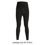 Maxbell Men's Thermal Pants Long Johns Bottom Fleece Lined Leggings Men Tights Black