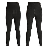 Maxbell Men's Thermal Pants Long Johns Bottom Fleece Lined Leggings Men Tights Black
