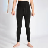 Maxbell Men's Thermal Pants Long Johns Bottom Fleece Lined Leggings Men Tights Black