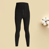 Maxbell Men's Thermal Pants Long Johns Bottom Fleece Lined Leggings Men Tights Black